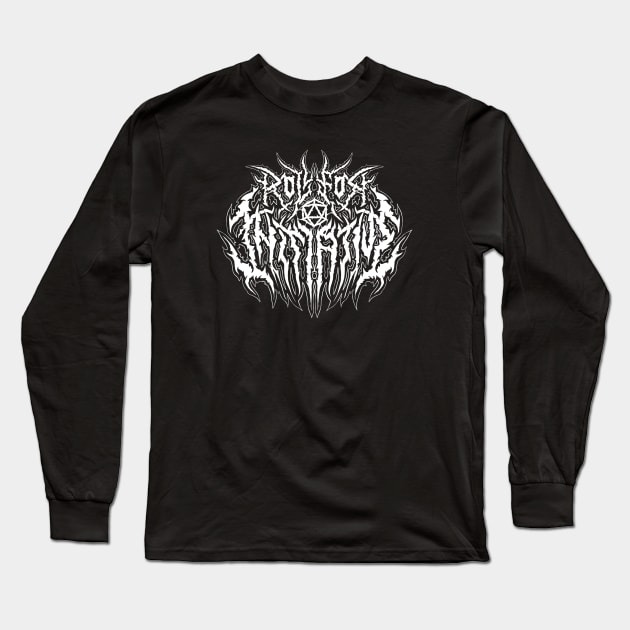 Roll for Initiative - Death Metal Logo Long Sleeve T-Shirt by Brootal Branding